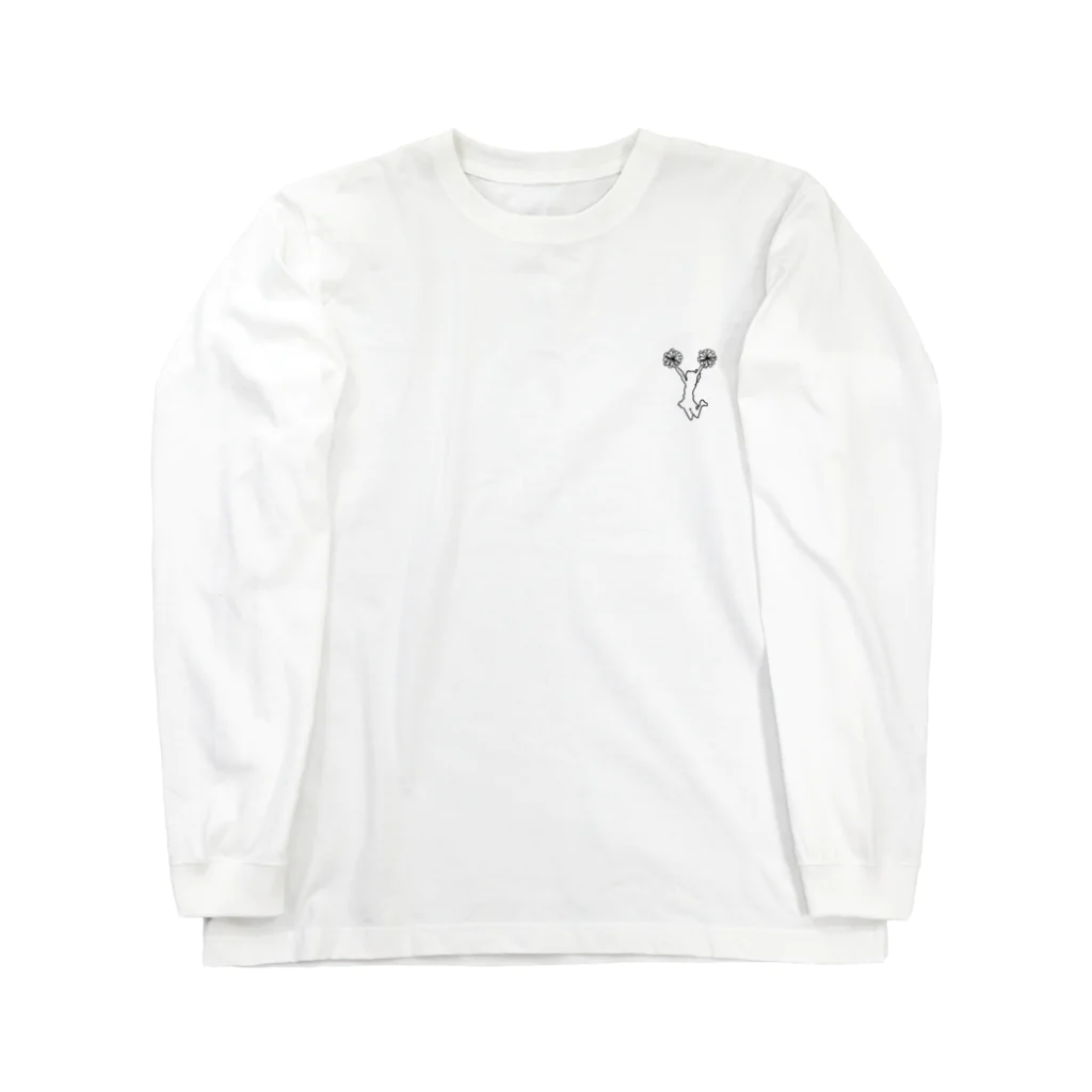 ChellChellCheerのチア　Cジャンプ　モノクロ Long Sleeve T-Shirt