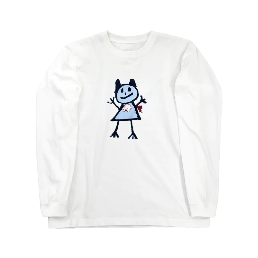 suiの左脇血だらけ鬼 Long Sleeve T-Shirt