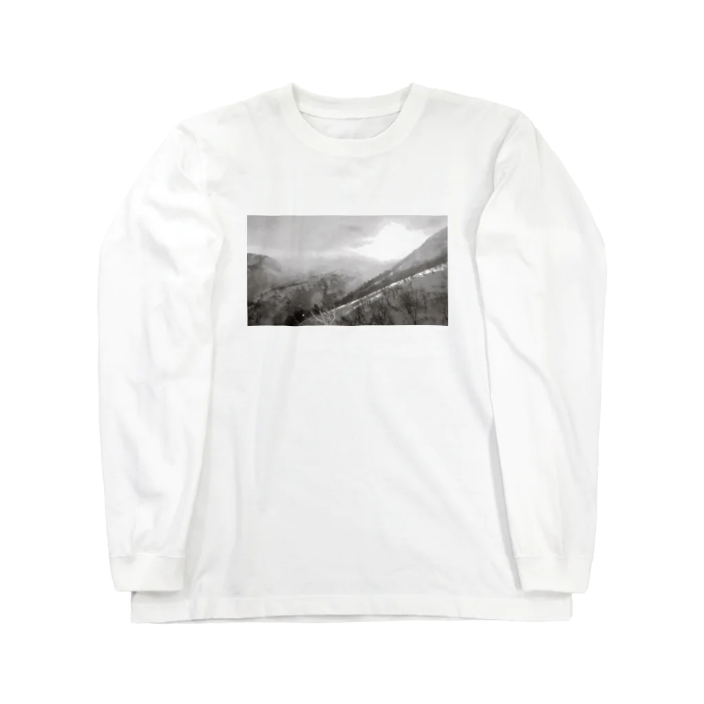 DANの雪山 フォトアイテム ロングスリーブTシャツ