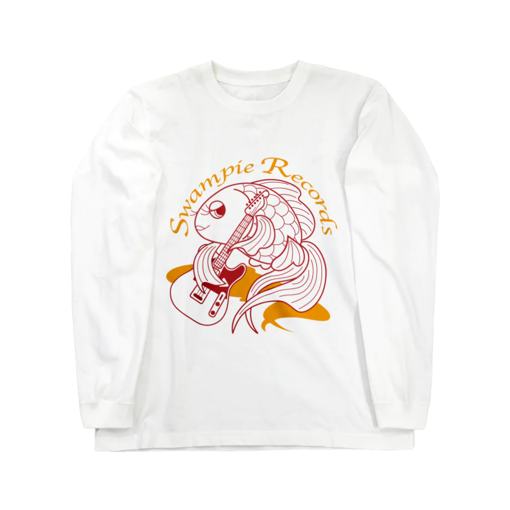 Swampie RecordsのSwampie Records Red Long Sleeve T-Shirt