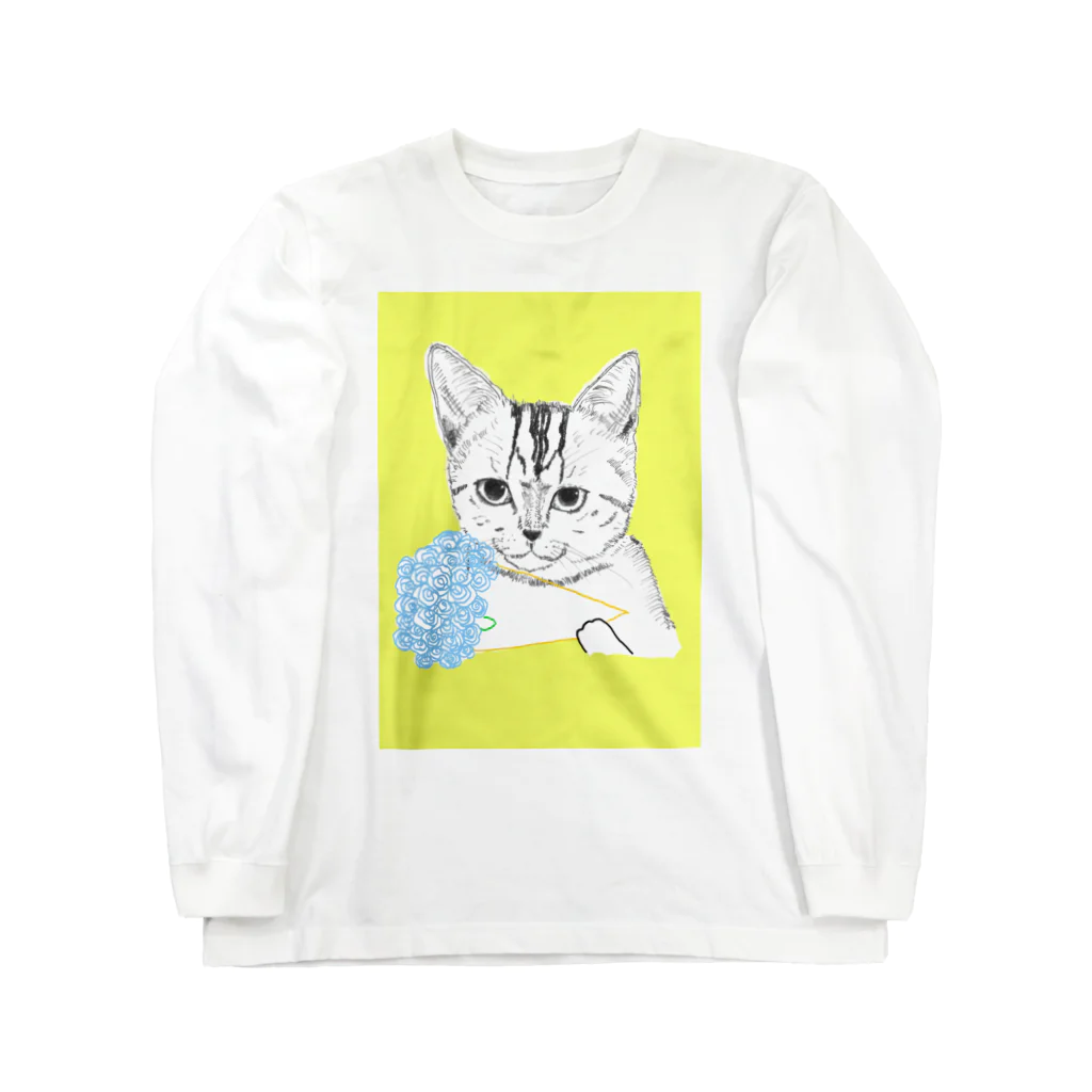 R503の花束猫 Long Sleeve T-Shirt