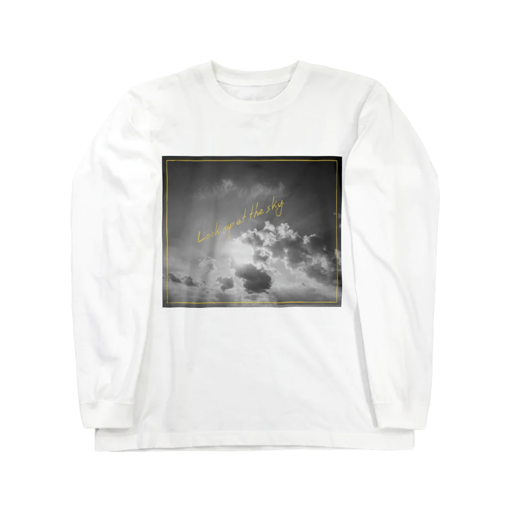 さら｜空コレクターのきょうのそら「青空」　Fiter④（Yellow） ロングスリーブTシャツ