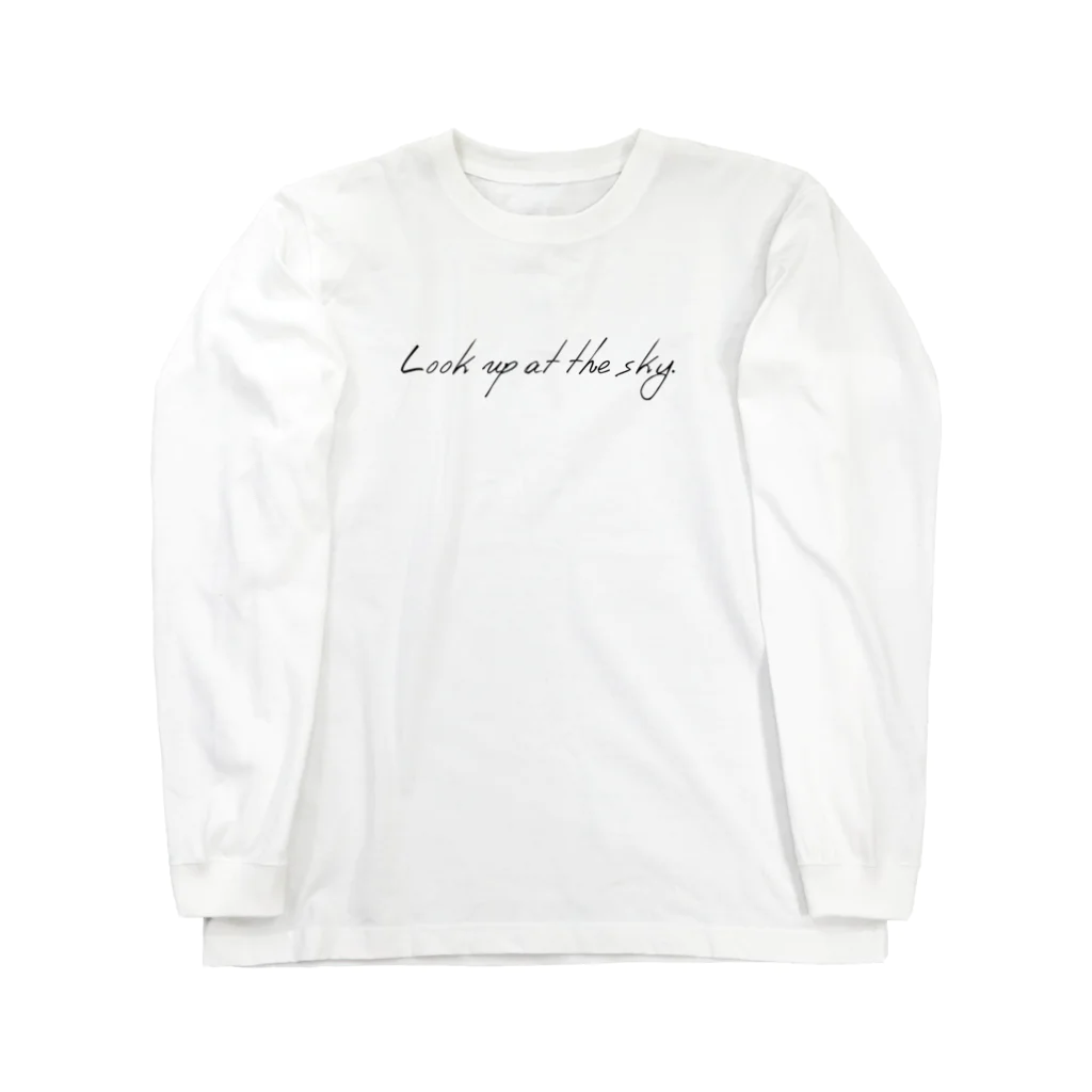 さら｜空コレクターのきょうのそら「青空」　両面プリント Long Sleeve T-Shirt