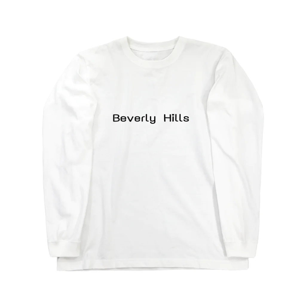 べる🌹のBeverly Hills ロゴ Long Sleeve T-Shirt