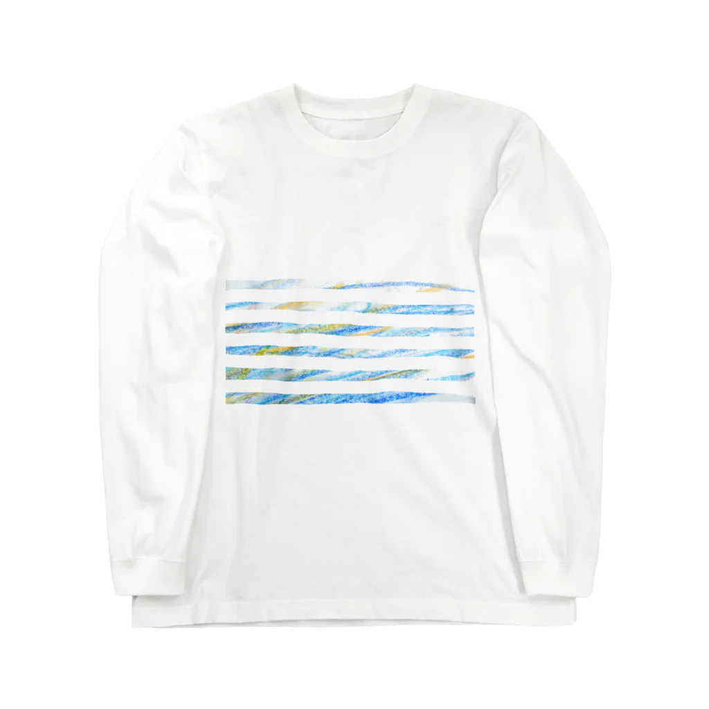 liliumの子供のらくがき【夏色ボーダー】 Long Sleeve T-Shirt