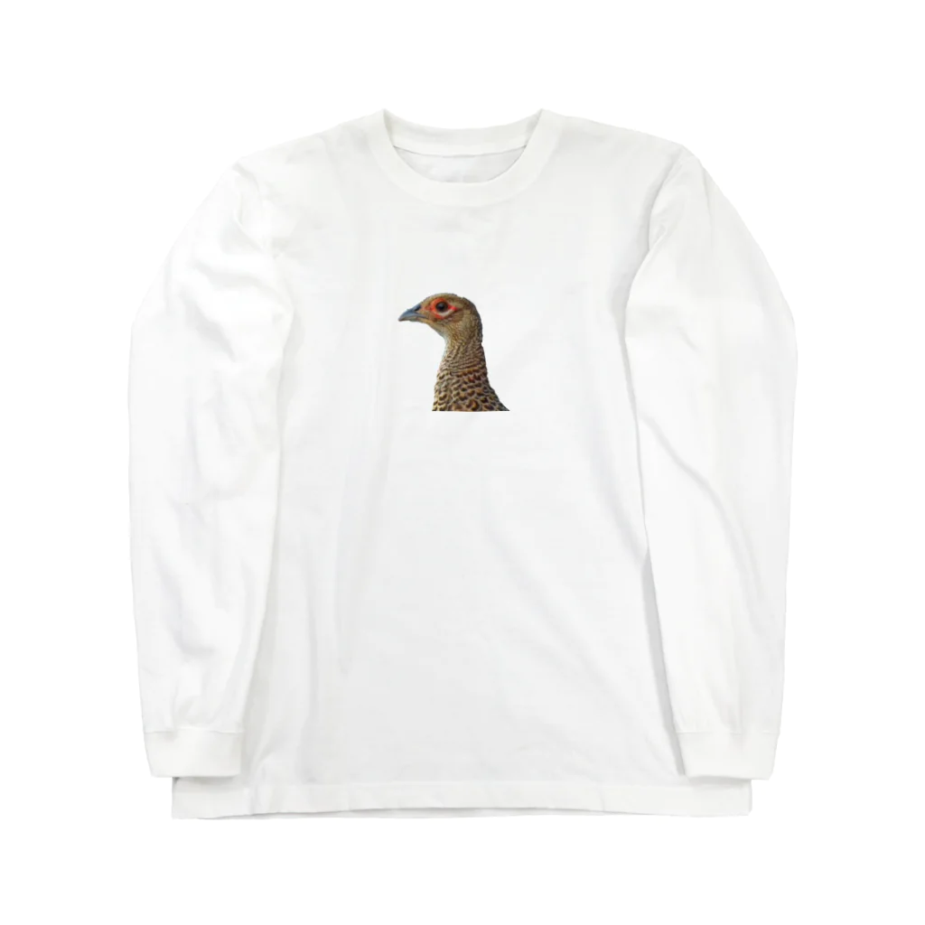 曽我農園のメスの雉　ミニロゴ Long Sleeve T-Shirt