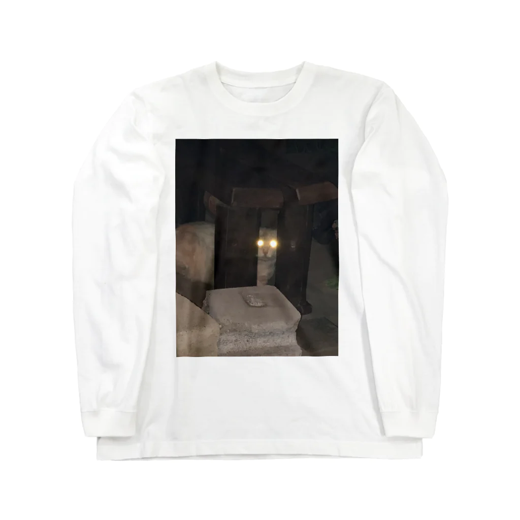 ばにーすぺーの警戒のらねこ Long Sleeve T-Shirt