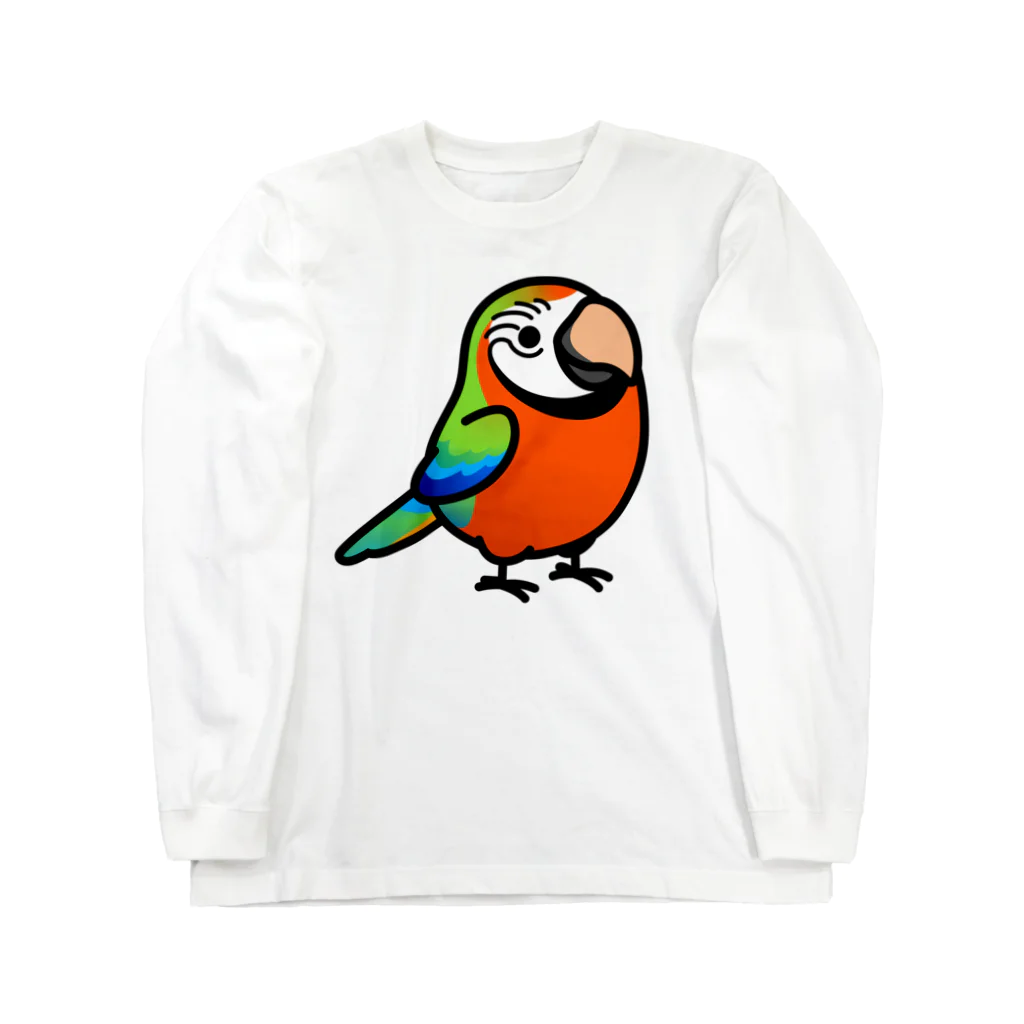 Cody the LovebirdのChubby Bird ハルクインコンゴウインコ ロングスリーブTシャツ