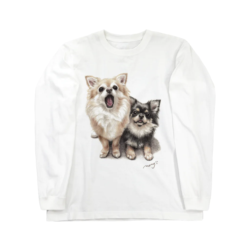 Momojiの犬画のチワワ7 Long Sleeve T-Shirt