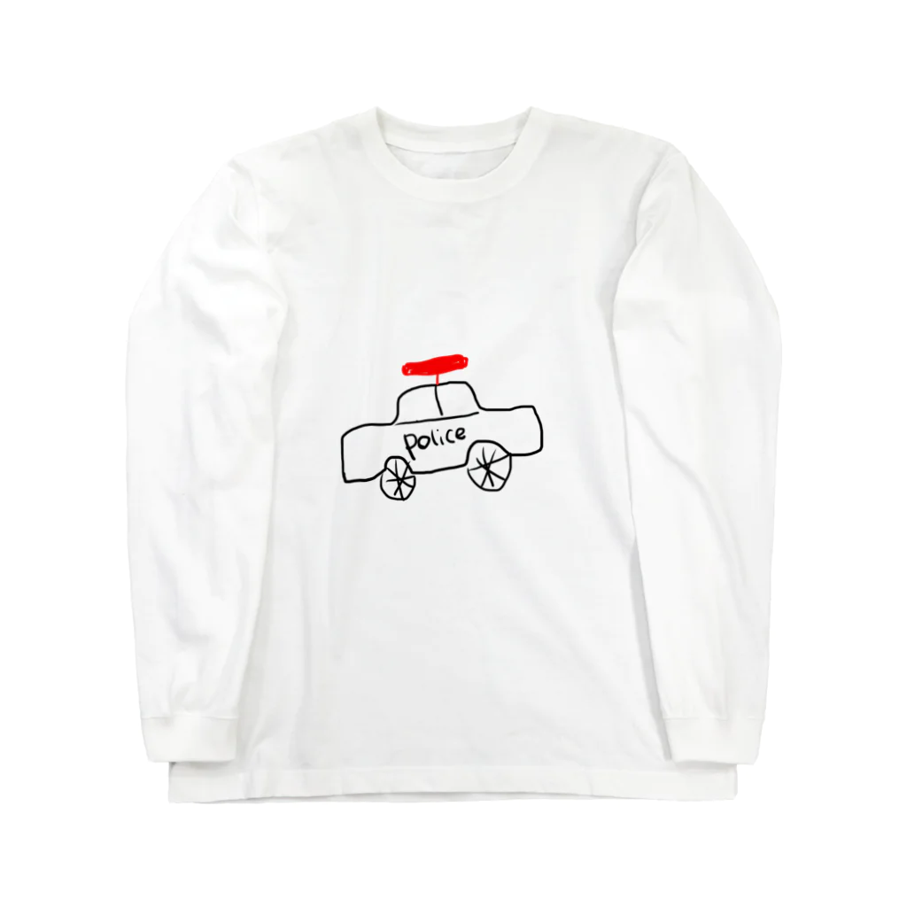 kaaameのタケコプター付きパトカー ロングスリーブTシャツ