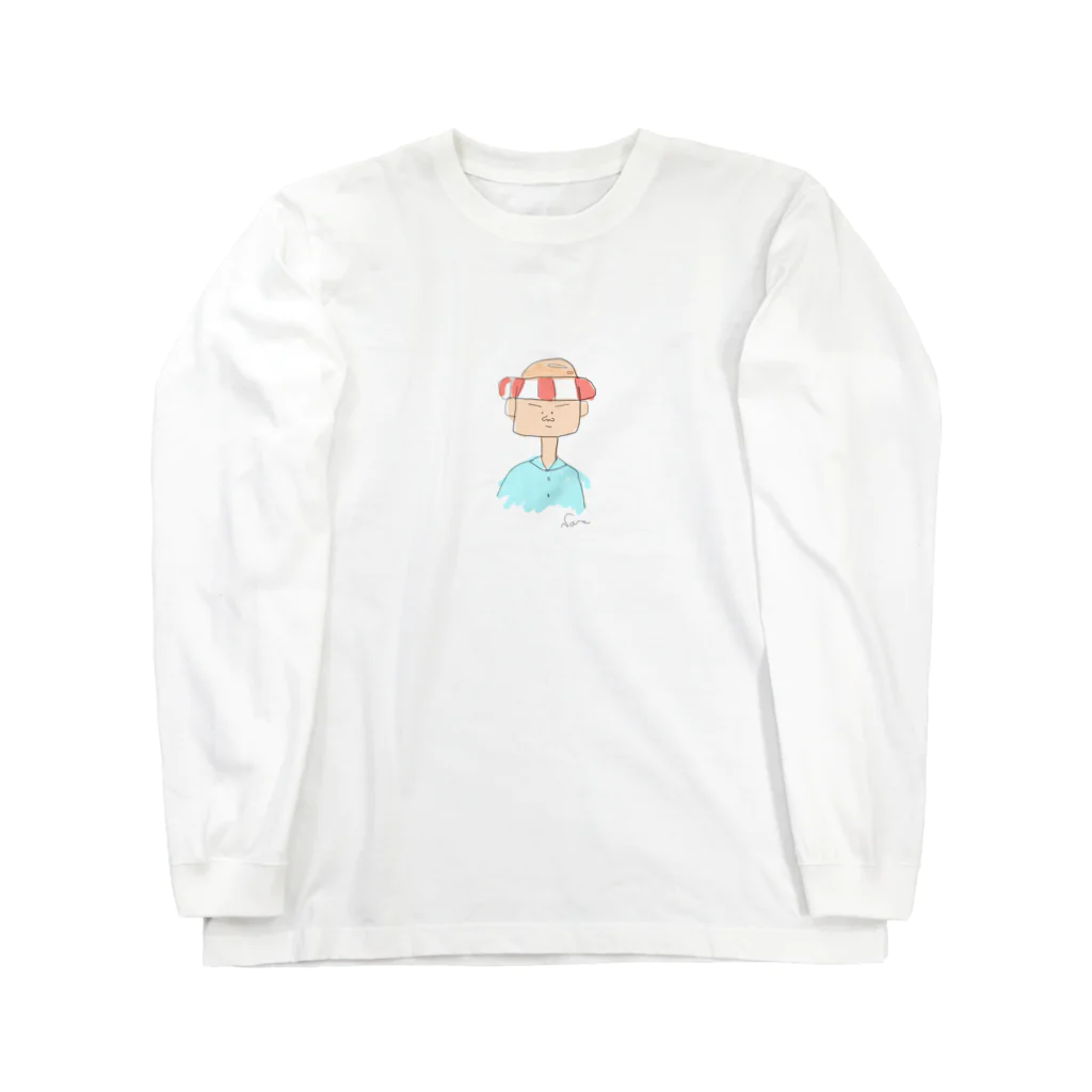 ぷかぷか　うきわくんのうきわくん ロングスリーブTシャツ