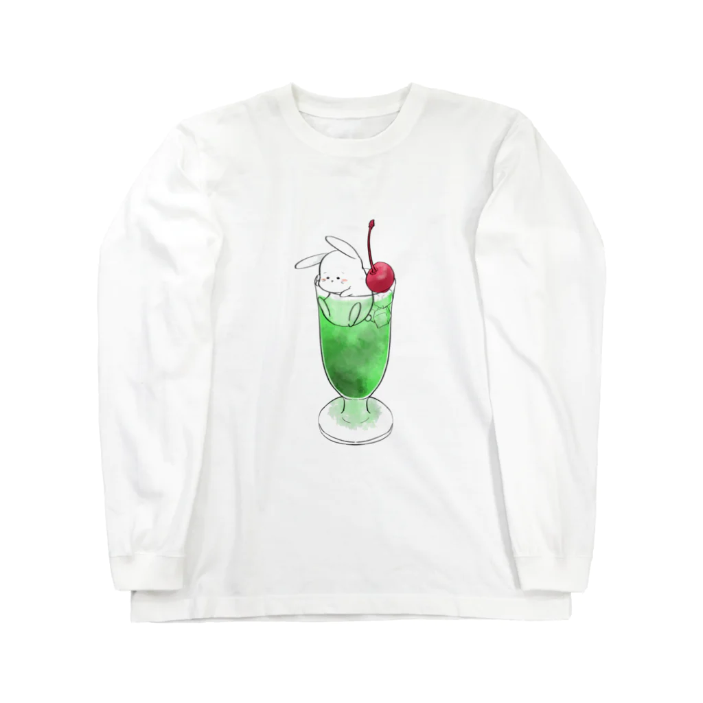 おおかみぴえろのうさぎのクリームソーダ Long Sleeve T-Shirt