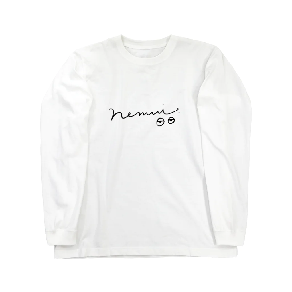 OFUZAKEのNemui_tegaki ロングスリーブTシャツ