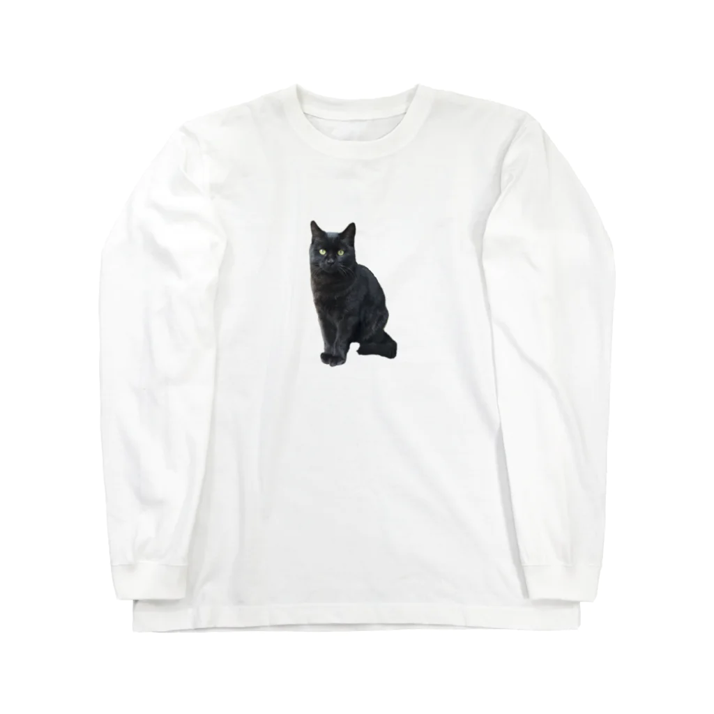 AKのくろ　ねこ ロングスリーブTシャツ