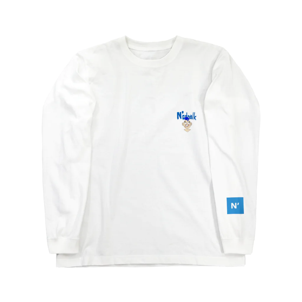 N’cdnalkのワンポイント柄 Long Sleeve T-Shirt