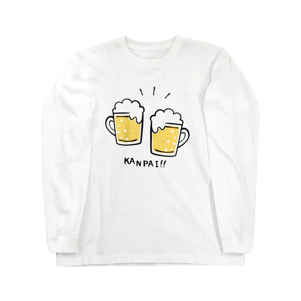 あずき缶のビールでKANPAI!! Long Sleeve T-Shirt