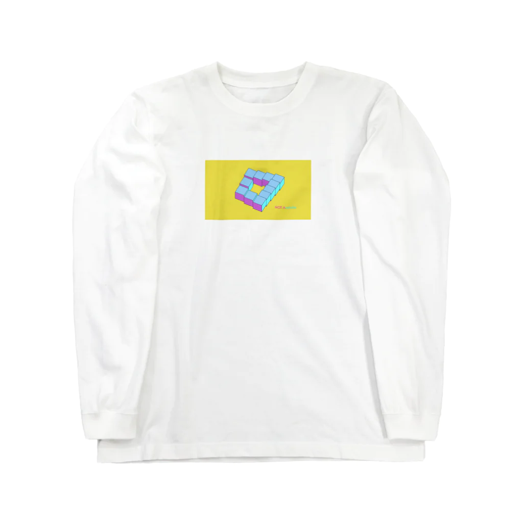 NoTaラジオのNoTaラジオアートワーク「不可能立体」 Long Sleeve T-Shirt