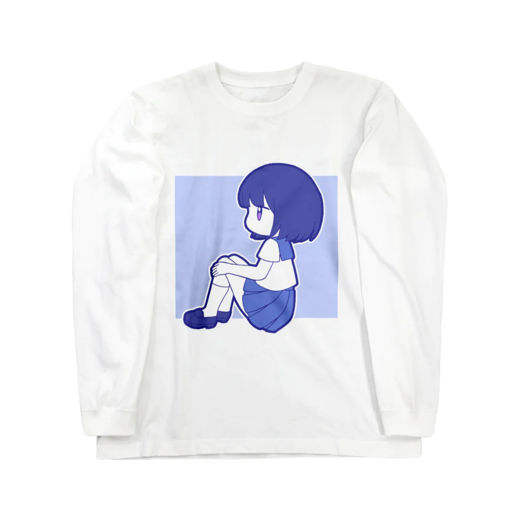 かわいいもののおみせ　いそぎんちゃくのセーラー服ちゃん ロングスリーブTシャツ