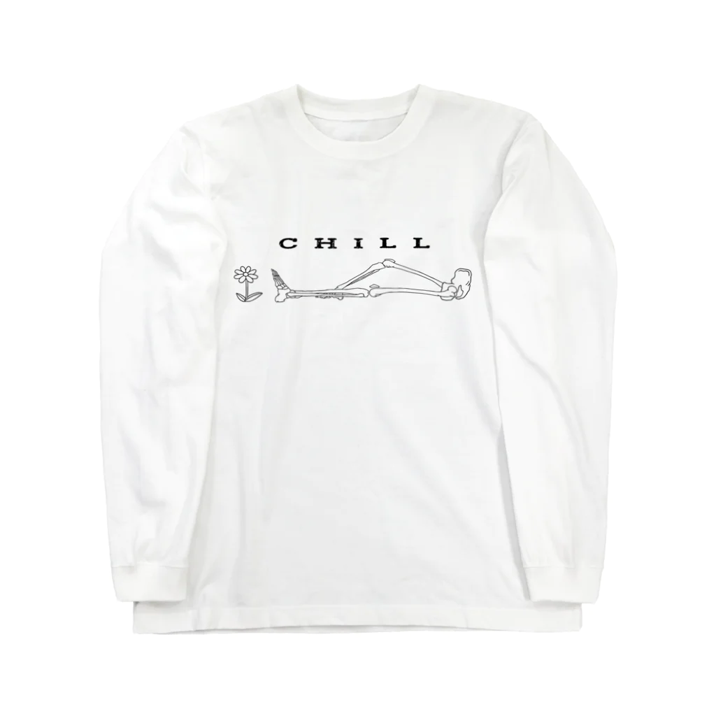 マッチアンドポンプ舎 suzuri支店のChill ロングスリーブTシャツ