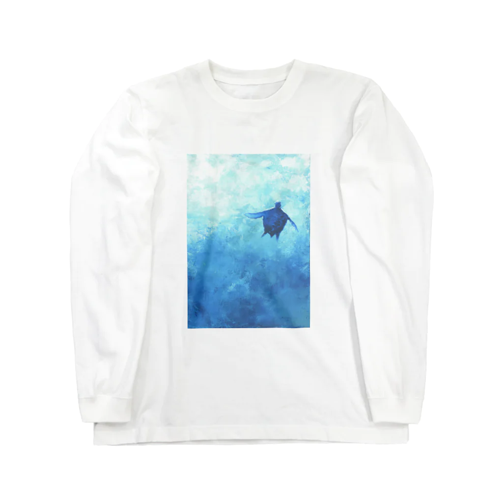 okanoxnekoの楽園　うみがめ Long Sleeve T-Shirt