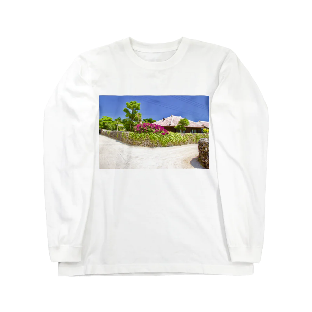 mizuphoto galleryの竹富島の原風景 ロングスリーブTシャツ