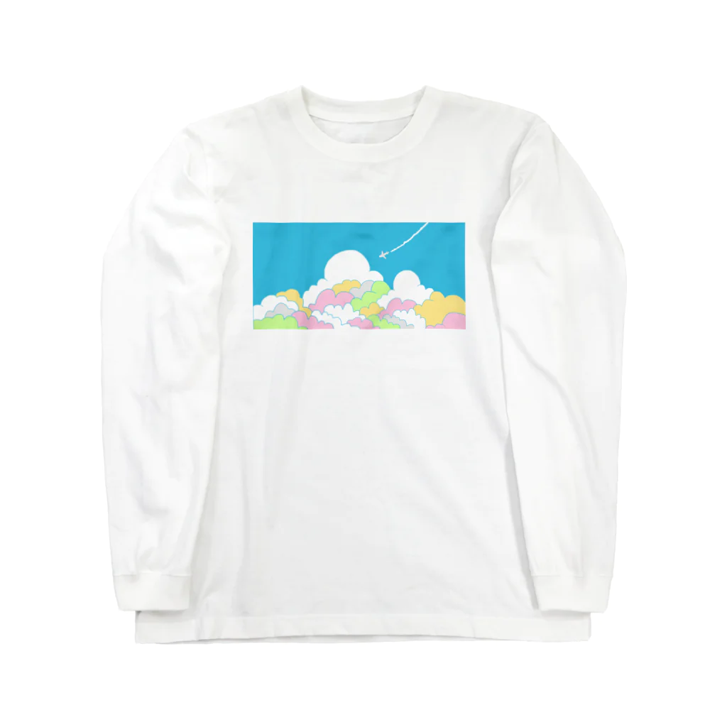 のぐちさきの入道雲とひこうき雲 Long Sleeve T-Shirt