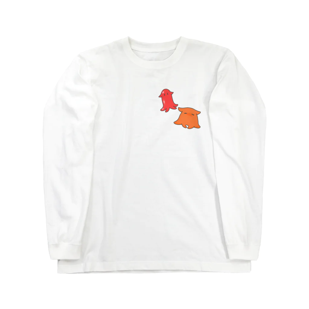 Jackalope Houseのメンダコとメンダコさんウィンナー Long Sleeve T-Shirt