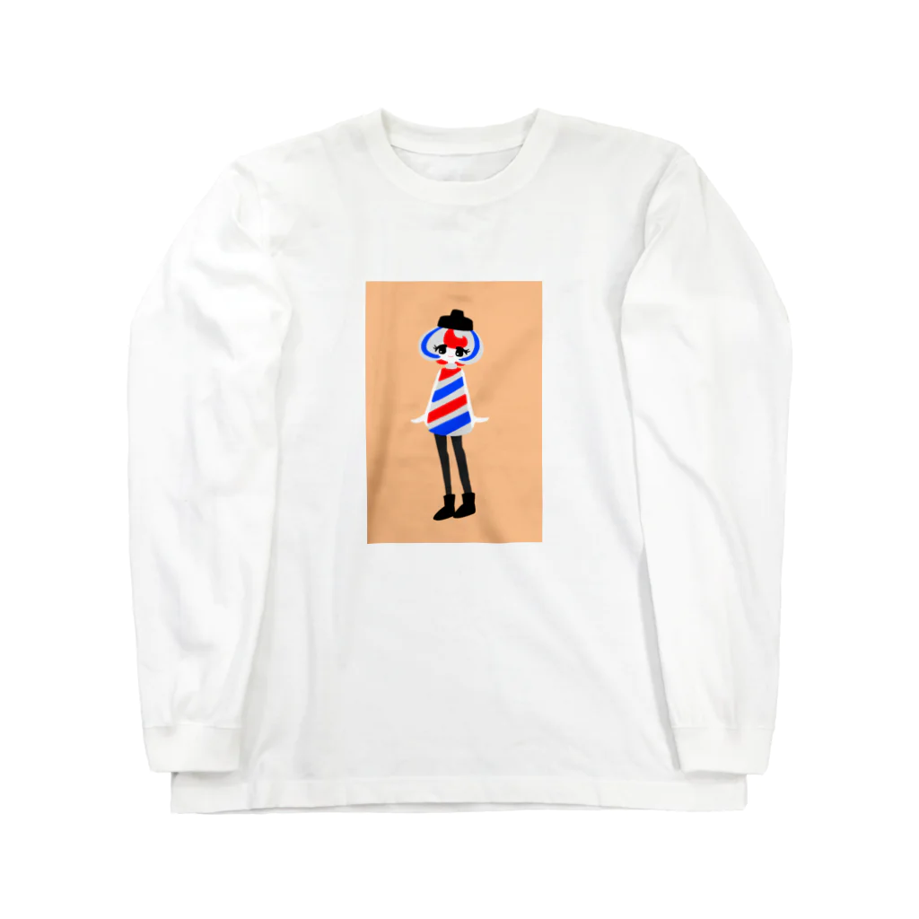 大名のサインポールちゃん4 Long Sleeve T-Shirt