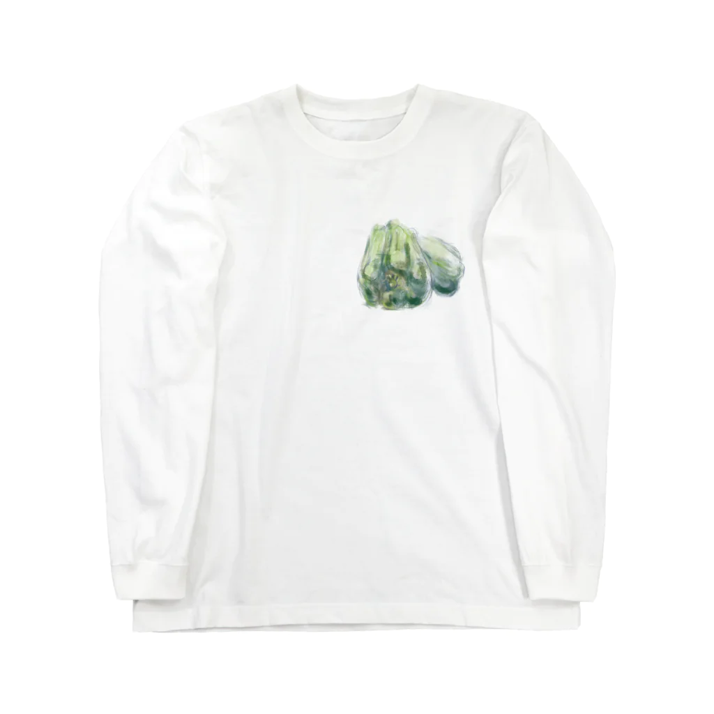 akane_art（茜音工房）のベジタブルT（ピーマン） Long Sleeve T-Shirt