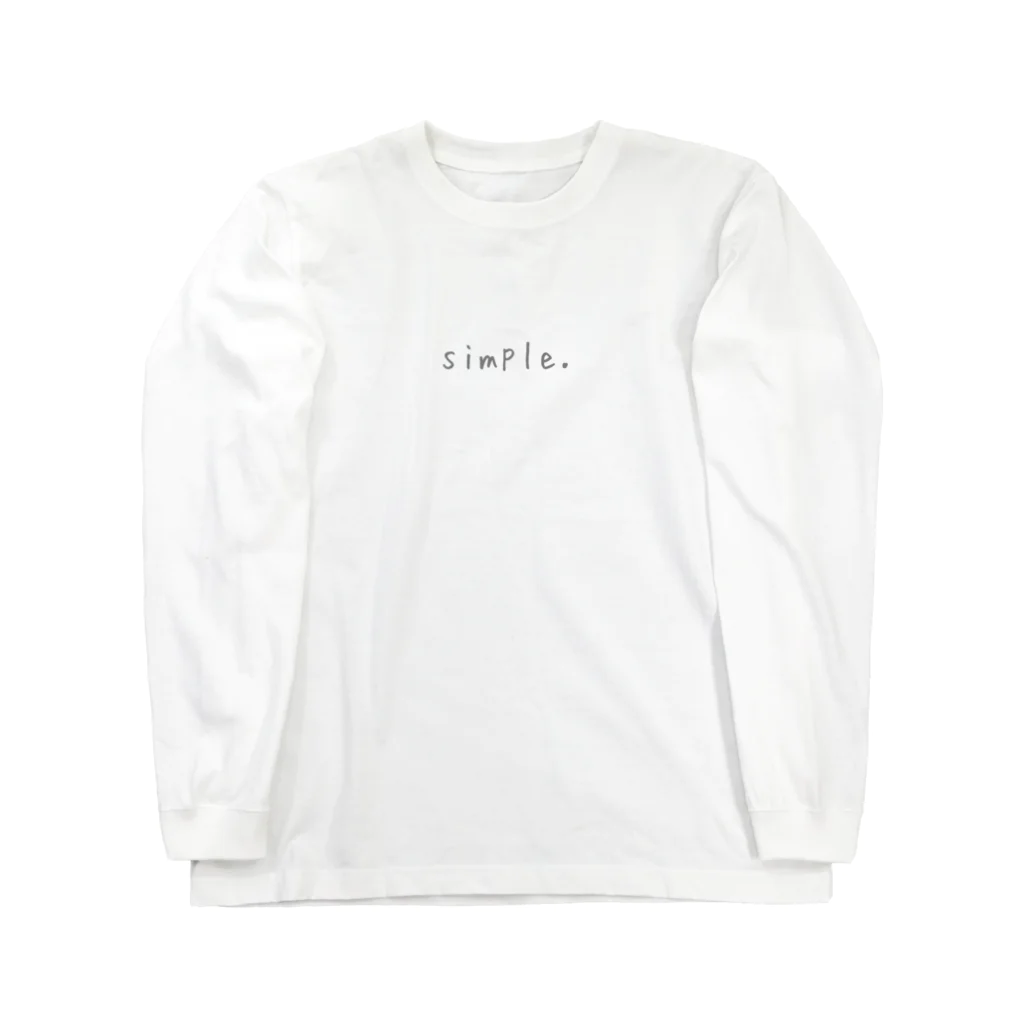 シンプルがいい。のsimple. Long Sleeve T-Shirt