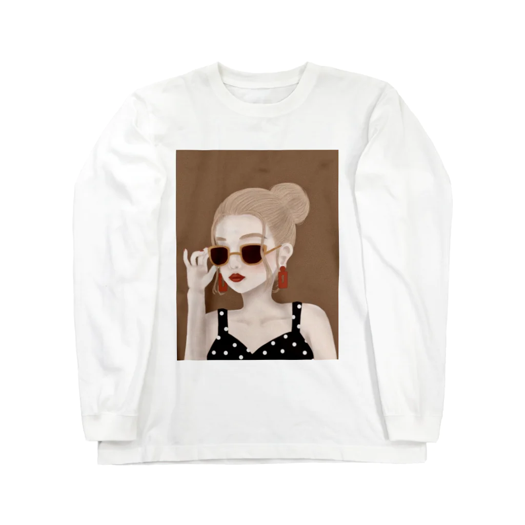 CulaccinoのRETRO GIRL Long Sleeve T-Shirt