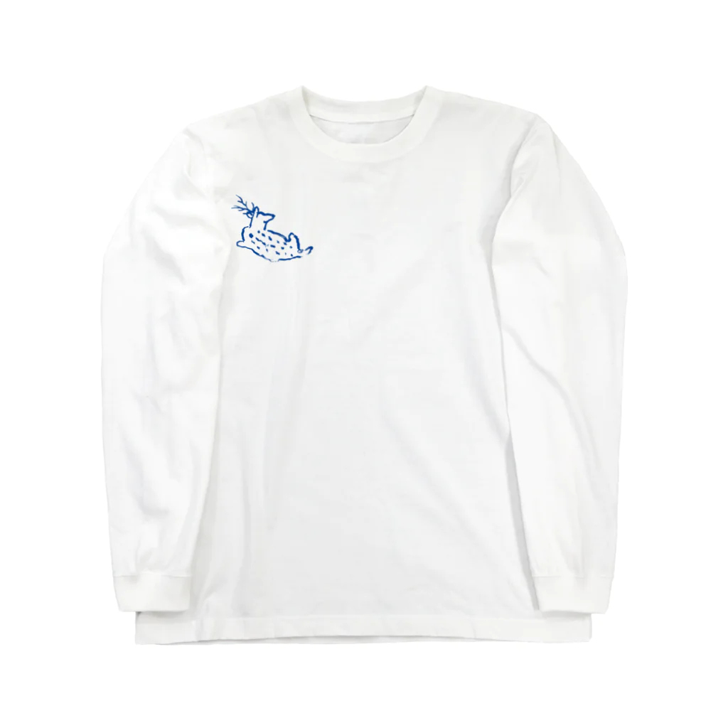 blue deer farmののんびりblue deer Long Sleeve T-Shirt