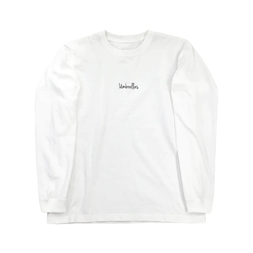 Umbrellas originalのcloudy day back print Long Sleeve T-Shirt