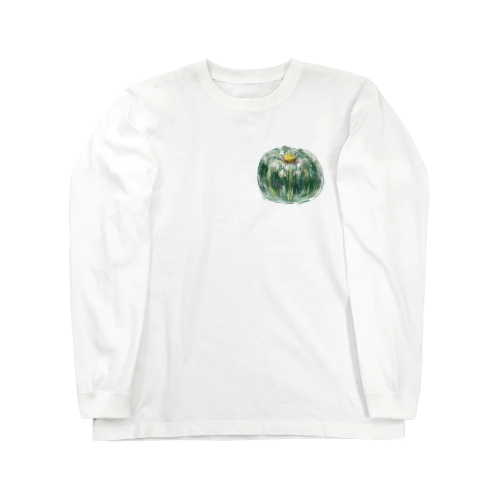 akane_art（茜音工房）のベジタブルT（カボチャ） Long Sleeve T-Shirt