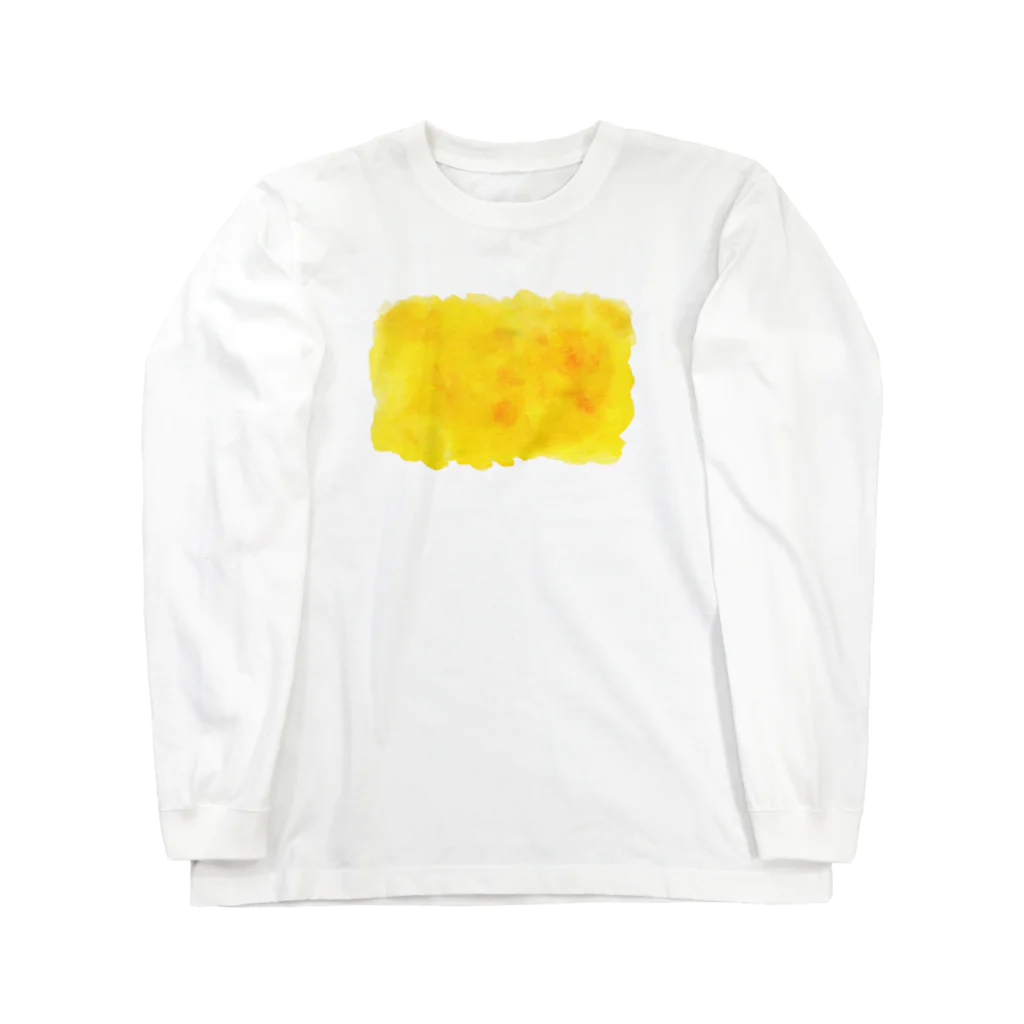 どうぶつの水彩画店のcolor きいろ Long Sleeve T-Shirt