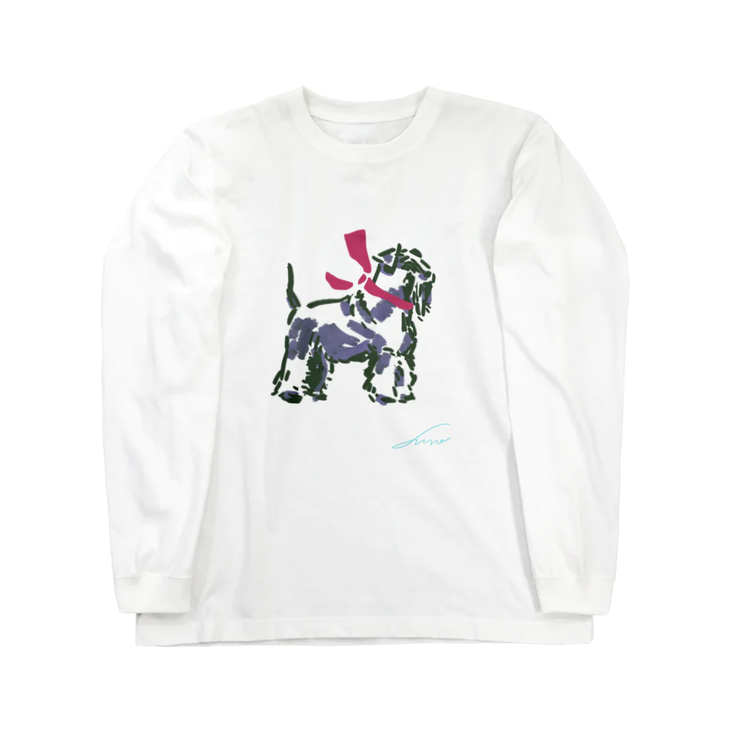 F U U R Oの【schnauzer】 Long Sleeve T-Shirt