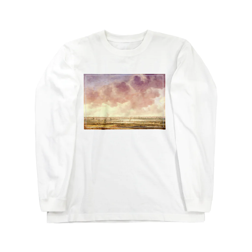 喃語のView of Haarlem and the Haarlemmer Meer　remix Long Sleeve T-Shirt