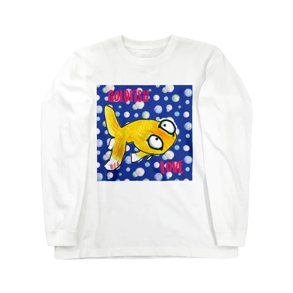 316(MIHIRO)の金魚の頂天眼ちゃん カラフル Long Sleeve T-Shirt