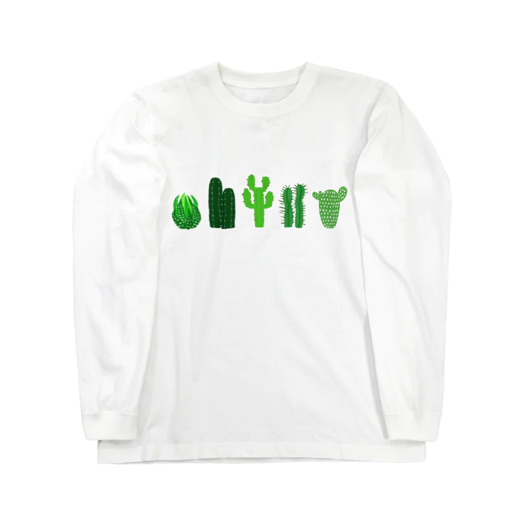 れなしやのカクタス🌵サボテン🌵 ロングスリーブTシャツ