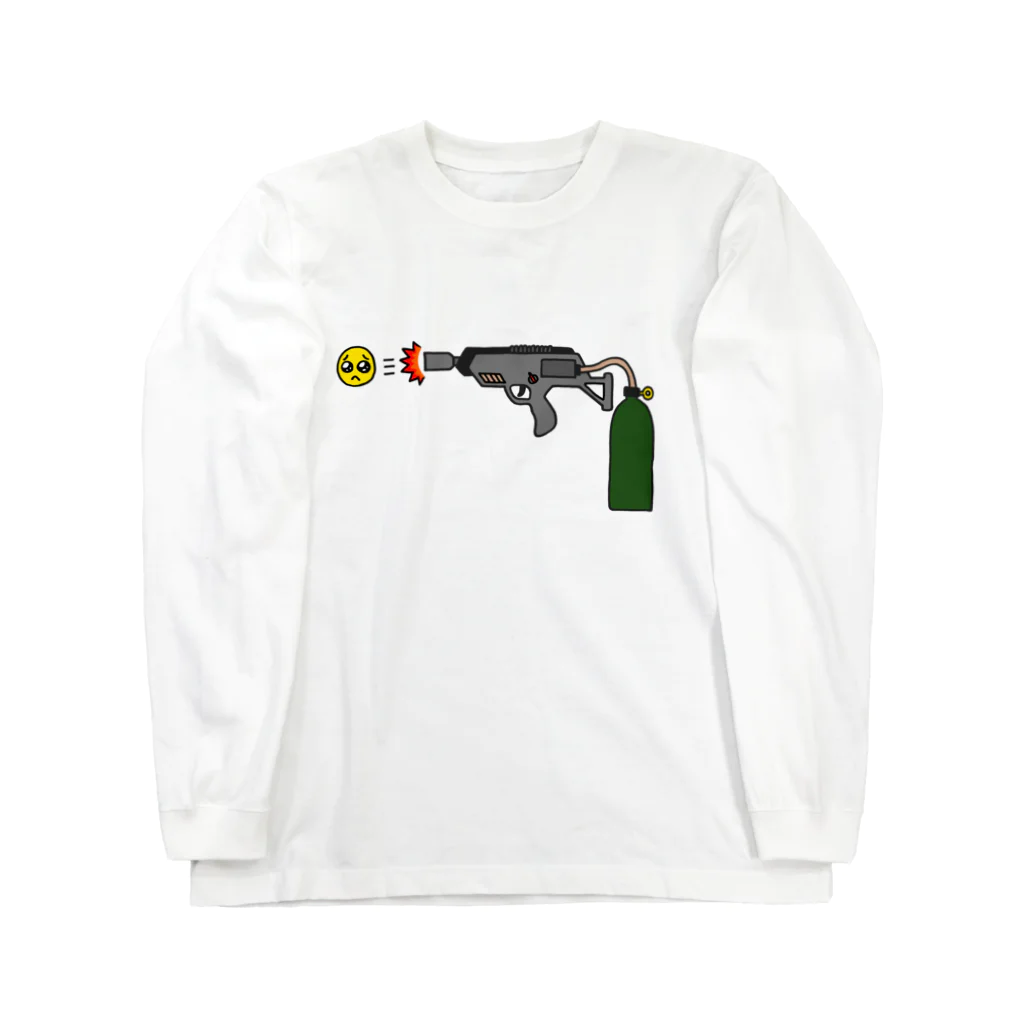 葉隠お宮のかくれがのぴえん放射器 Long Sleeve T-Shirt