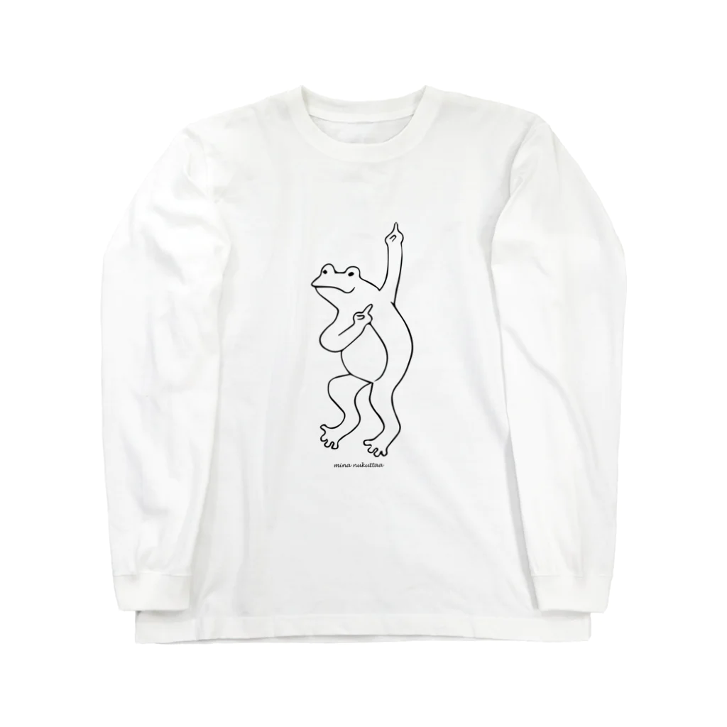 だんすだんすのミナ・ヌクッタ店のかえるだんすだんす Long Sleeve T-Shirt