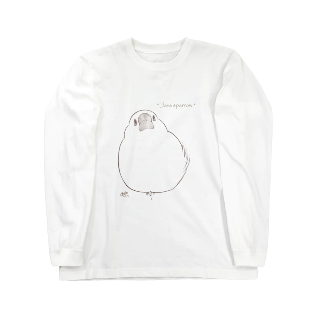 とっ・とっ・pi♪の* Java sparrow * ロングスリーブTシャツ