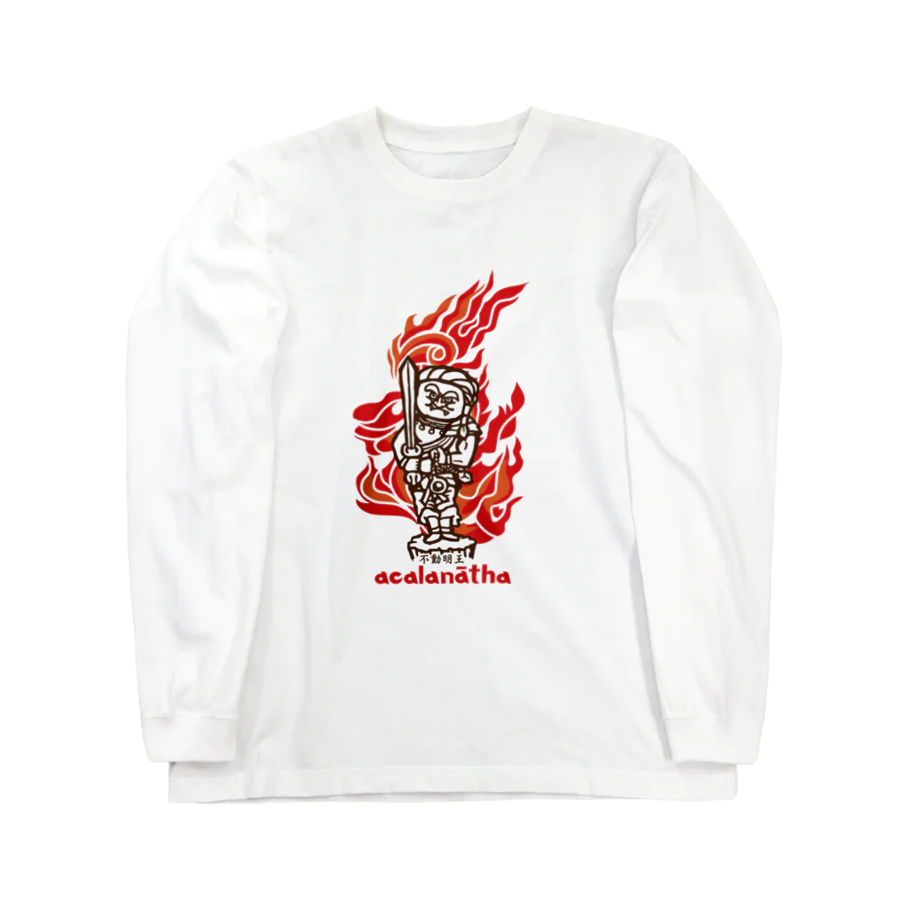 BONNOUMの不動明王 Long Sleeve T-Shirt