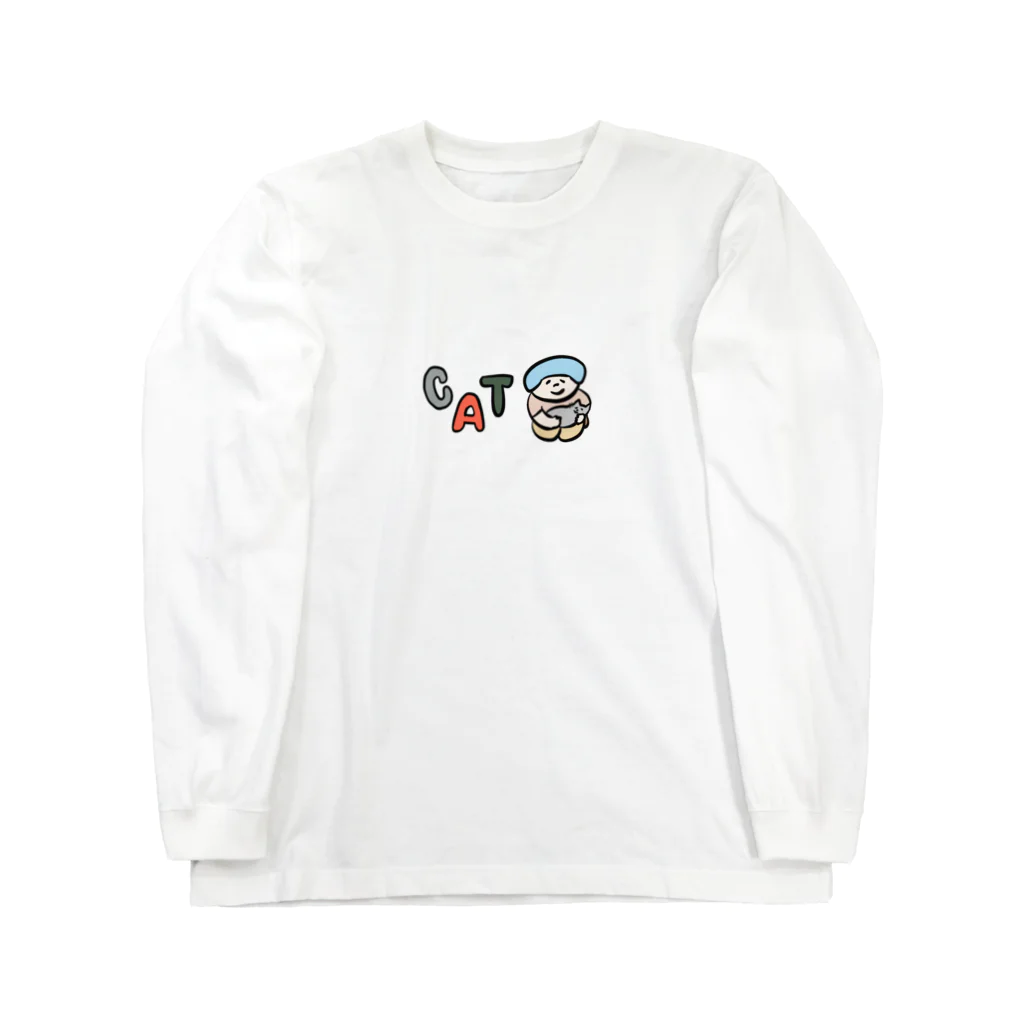 hanacoのキャット アルファベット Long Sleeve T-Shirt