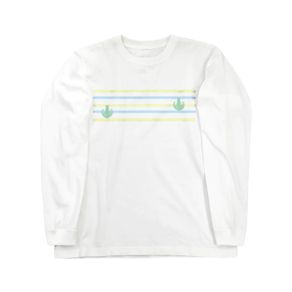 Prism coffee beanのジェラートラテアート～Landscape～ /パイナップル×ブルーハワイ Long Sleeve T-Shirt