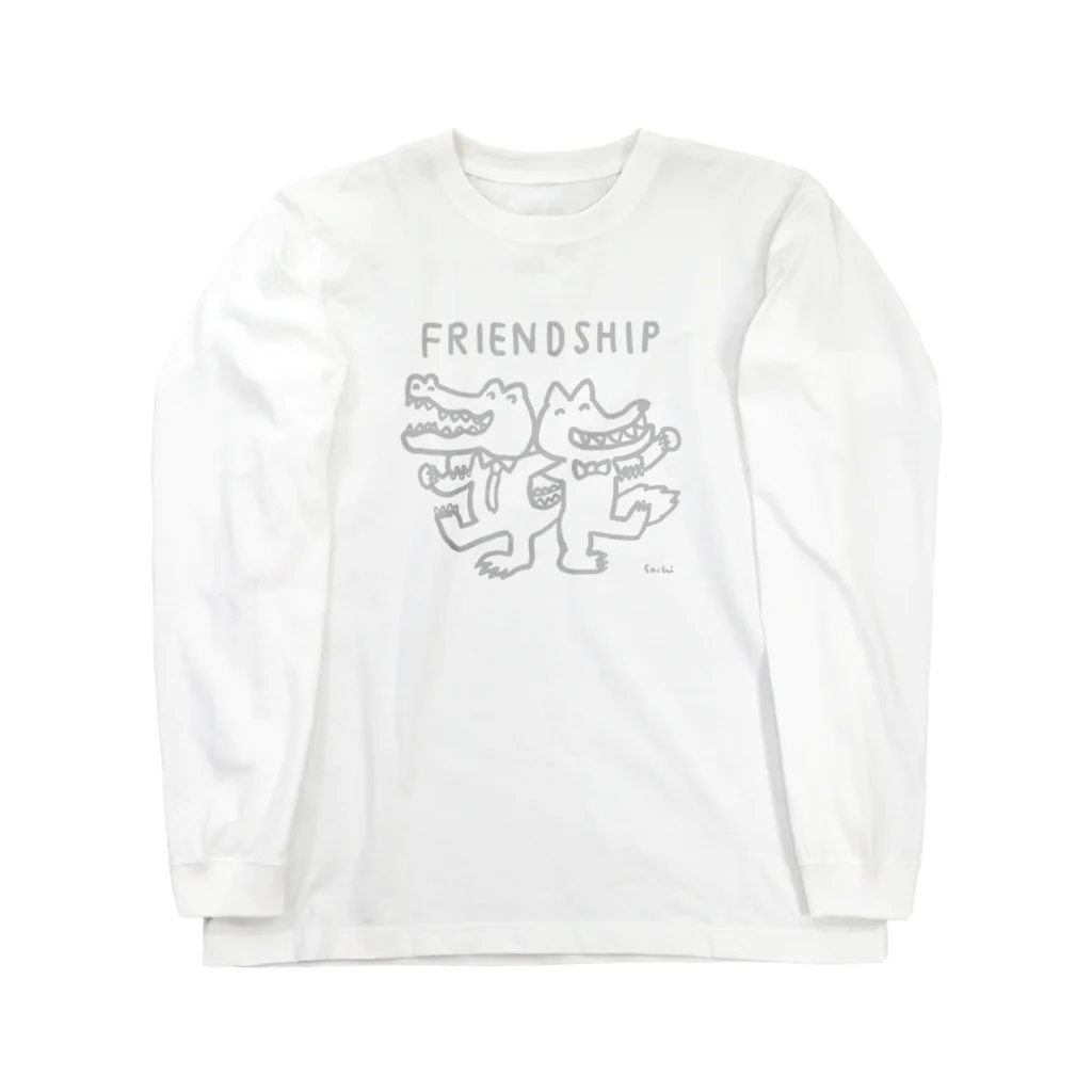 天明幸子　SUZURI  オフィシャルショップのfriendship ロングスリーブTシャツ