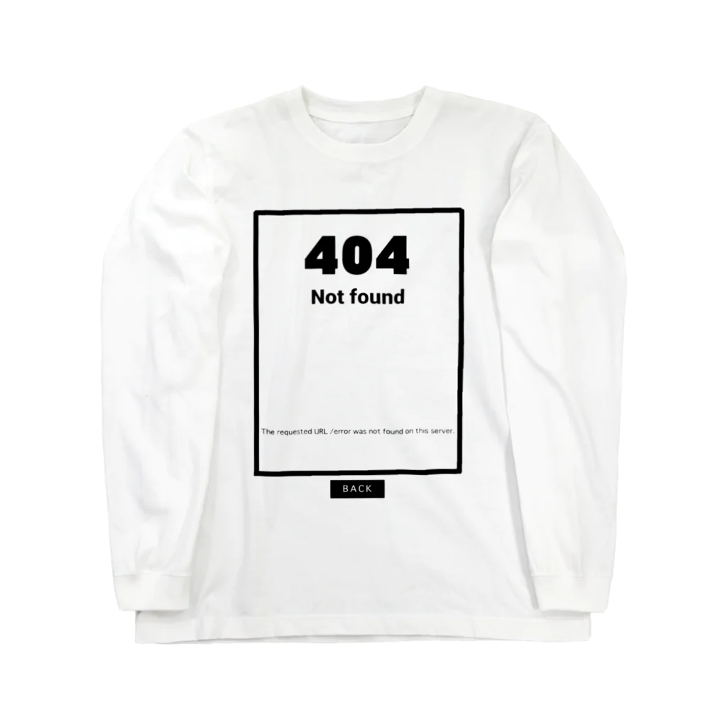 なでしこ@デザインのNot found 404 Long Sleeve T-Shirt