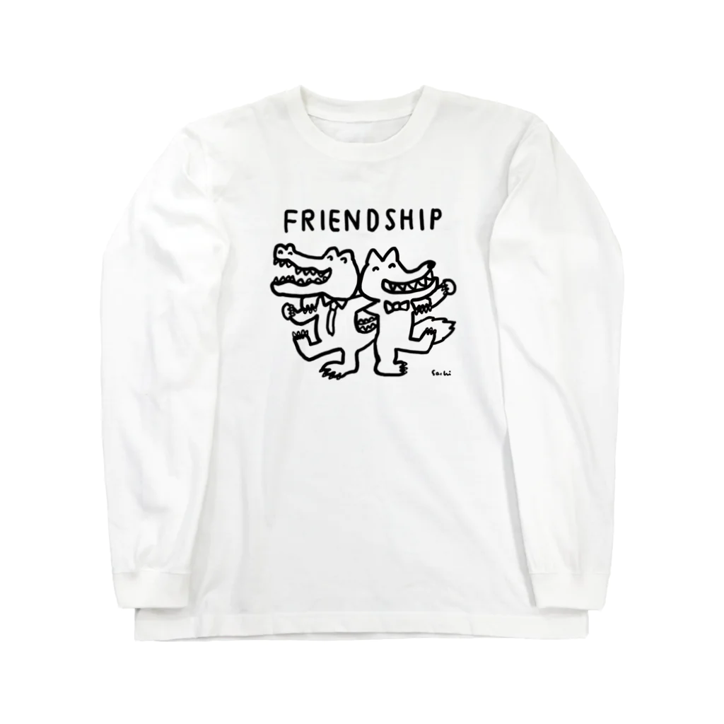 天明幸子　SUZURI  オフィシャルショップのfriendship ロングスリーブTシャツ