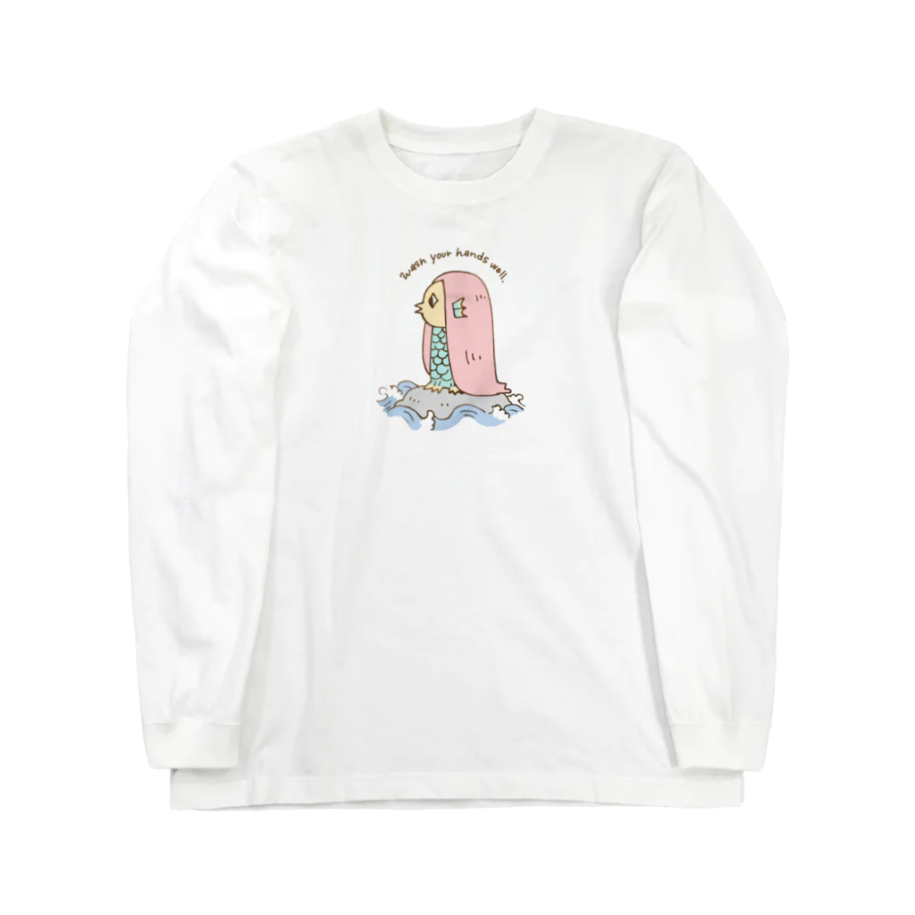 tamimi1216のアマビエ　パステルカラー Long Sleeve T-Shirt