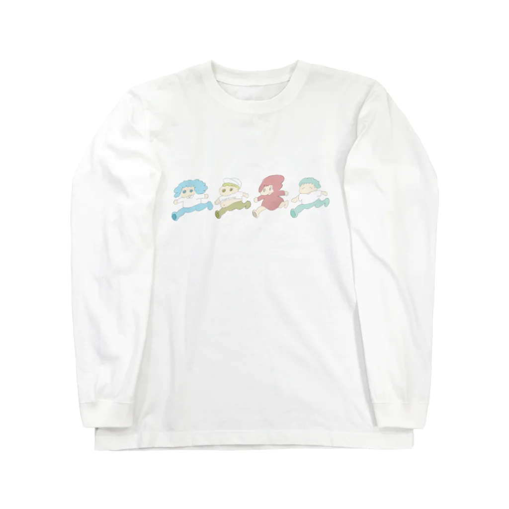 ドブ色バレッタの【まどろみちゃんコラボ】ゆるふわバレッタ Long Sleeve T-Shirt